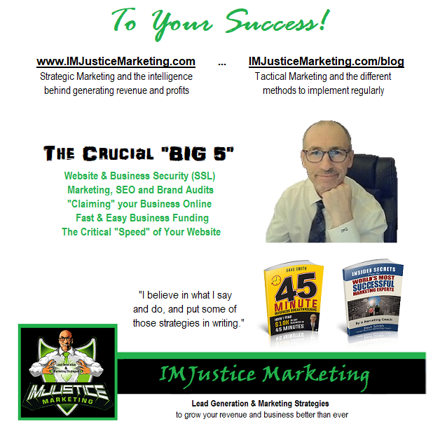 IMJustice Marketing signature and The BIG 5 - email style