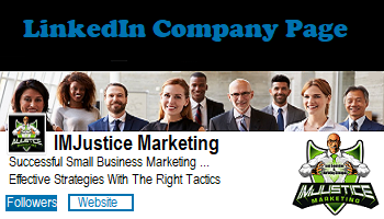 Company Page of IMJustice Marketing on LinkedIn