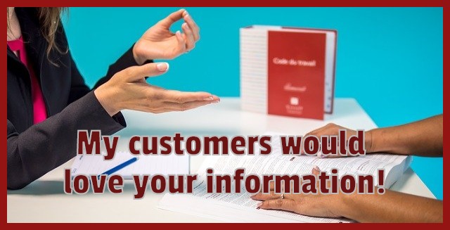 we could grow by sharing info
